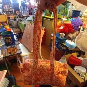 Vera Bradley Sherbert Paisley Shoulder Bag